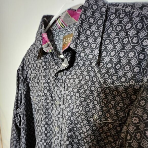 Roper Men's Western Dress Shirt Size Large - Picture 4 of 10